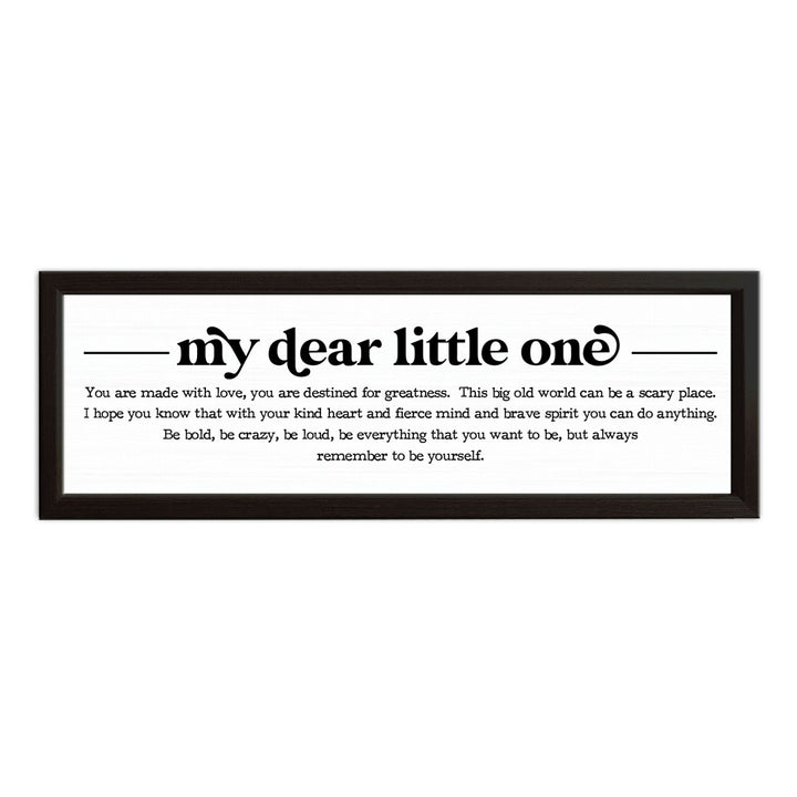 My Dear Little One | Wood Sign
