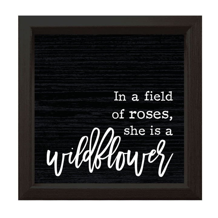 In A Field Of Roses | Wood Sign