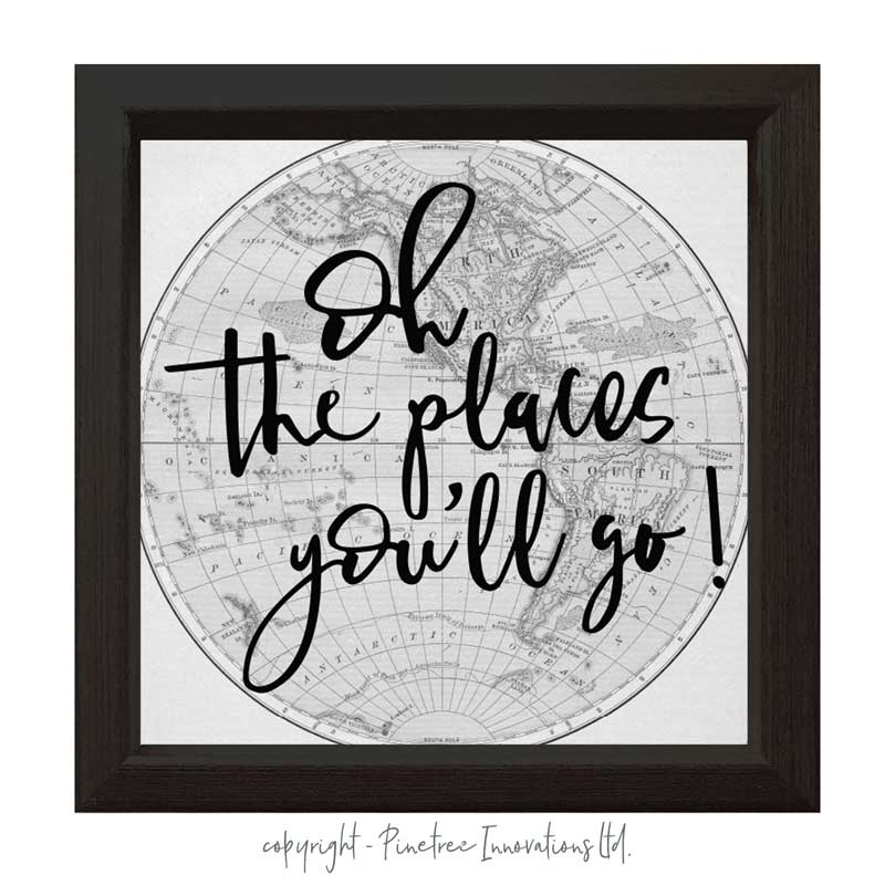 Oh the Places You Will Go | Wood Sign