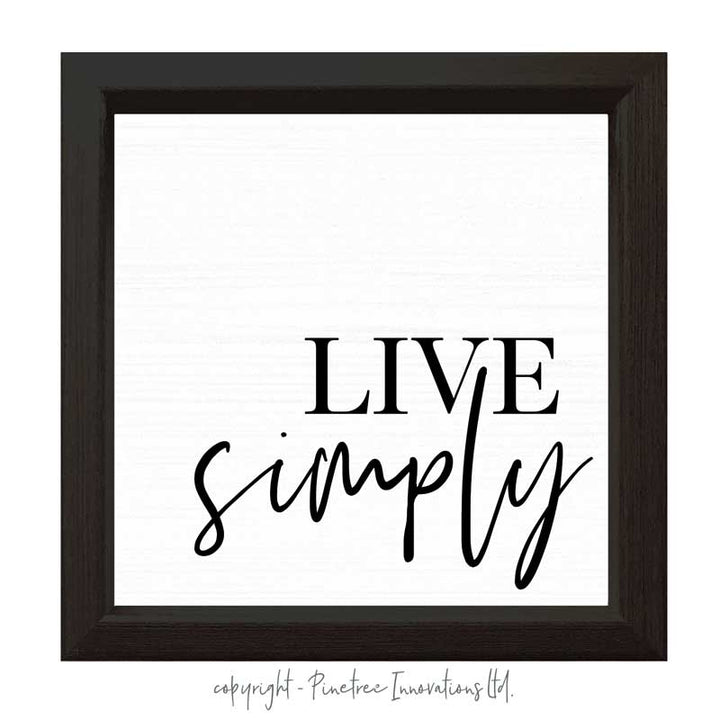 Live Simply | Wood Sign