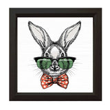 Bunny With Glasses | Wood Sign