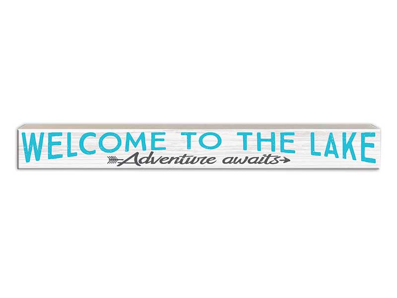 Welcome to the Lake | Skinny Wood Sign