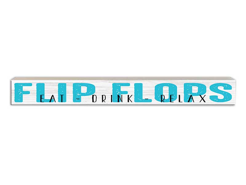 Flip Flops | Skinny Wood Sign