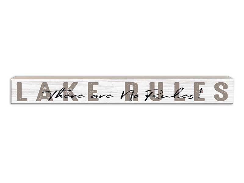 Lake Rules | Skinny Wood Sign