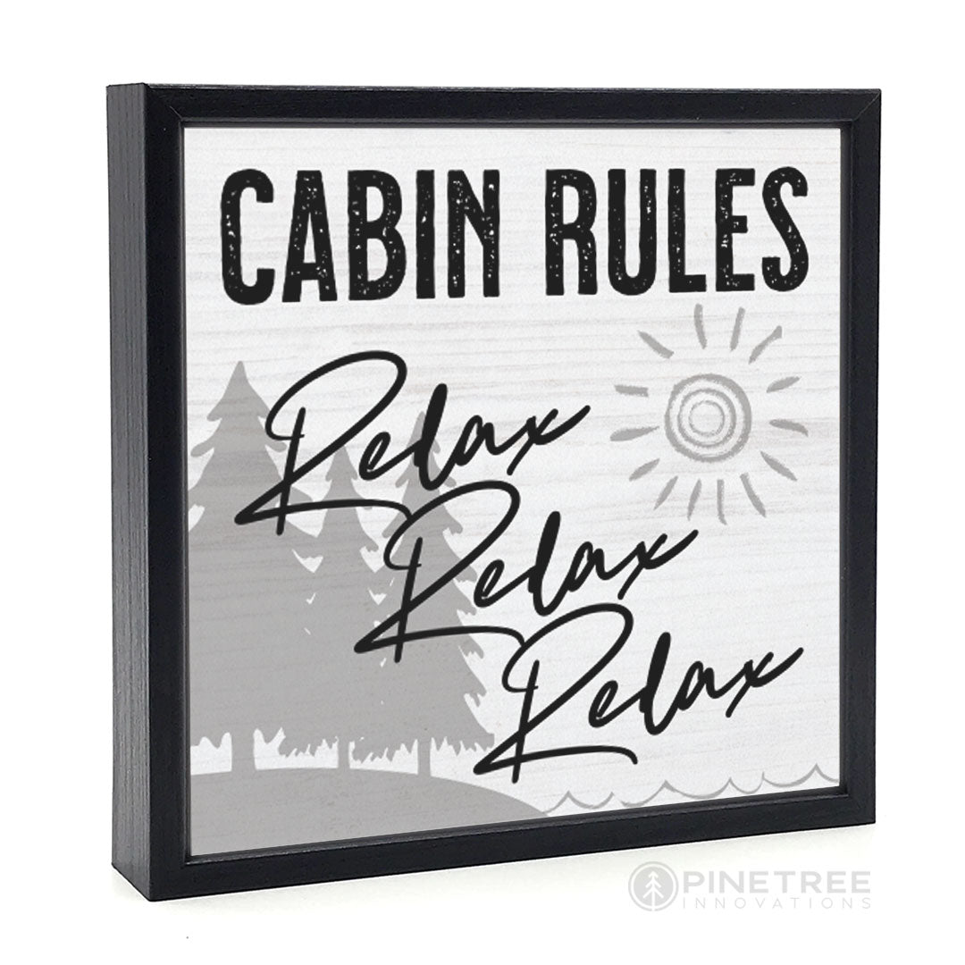 Cabin Rules | Wood Sign