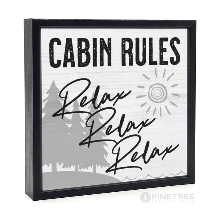 Cabin Rules | Wood Sign