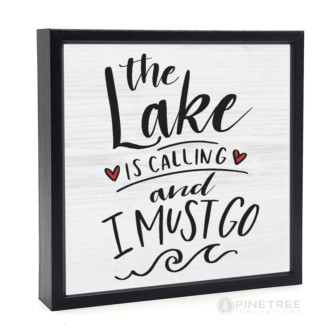 The Lake is Calling | Wood Sign