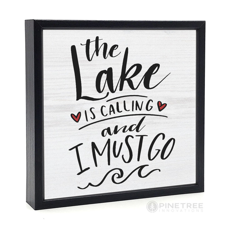 The Lake is Calling | Wood Sign