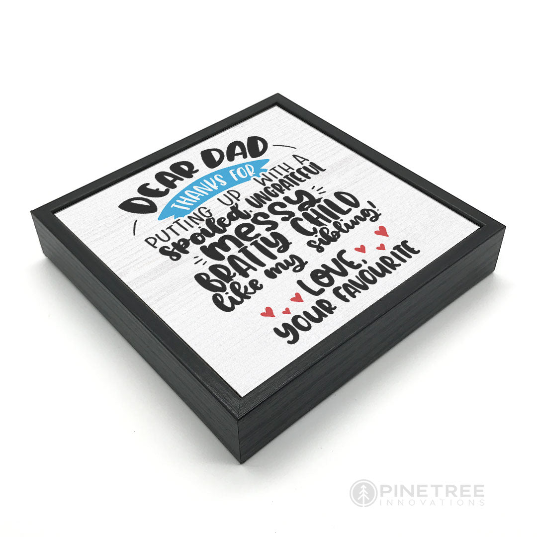Dear Dad | Wood Sign