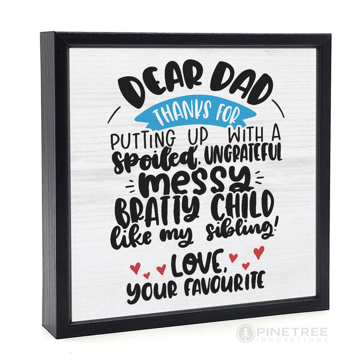 Dear Dad | Wood Sign