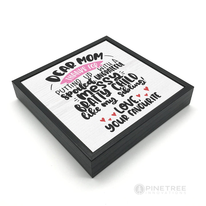 Dear Mom | Wood Sign