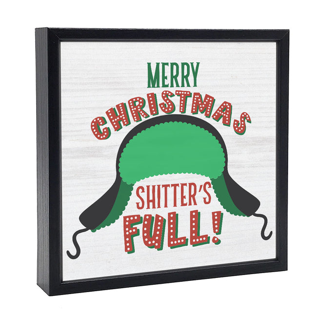 Merry Christmas Shitters Full | 'Chunky' Wood Sign