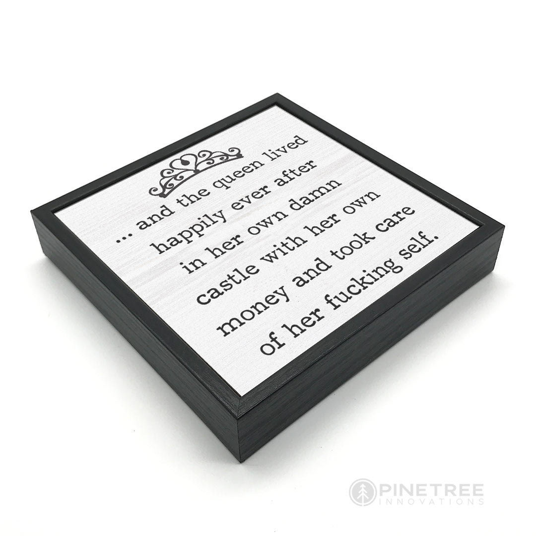 And The Queen | Wood Sign