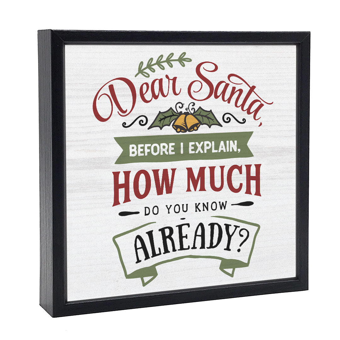 Dear Santa | Wood Sign