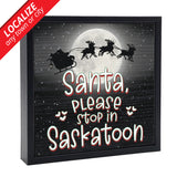 Dear Santa Please Stop PERSONALIZED | 'Chunky' Wood Sign