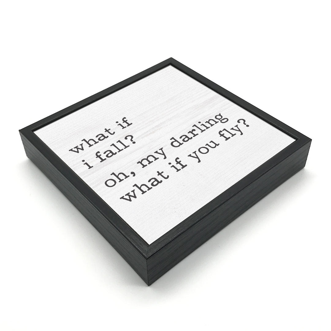 What If I Fall? | Wood Sign