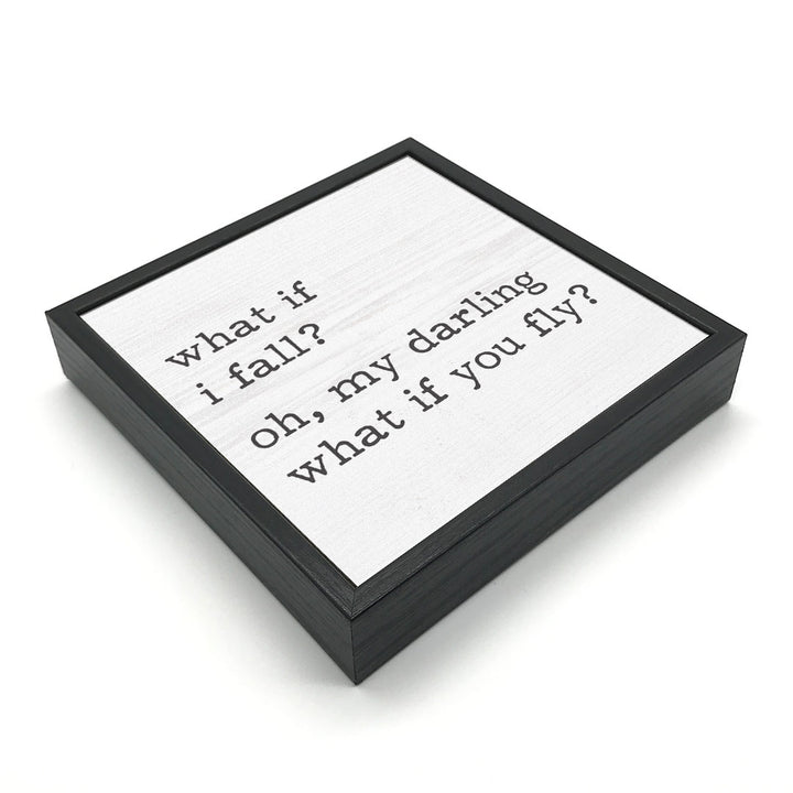 What If I Fall? | Wood Sign