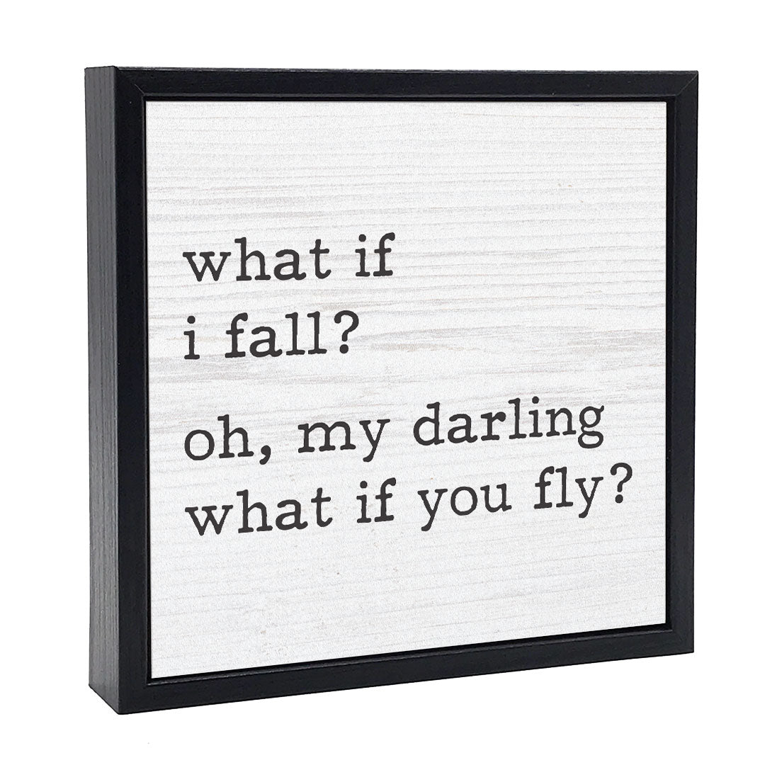 What If I Fall? | Wood Sign