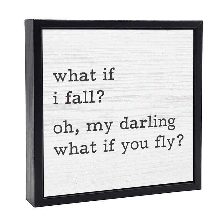 What If I Fall? | Wood Sign