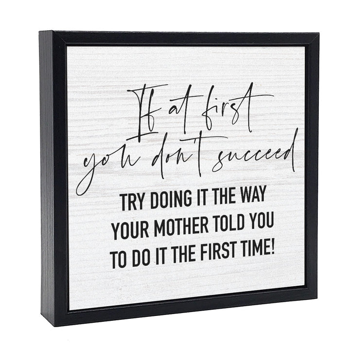 If At First You Don&