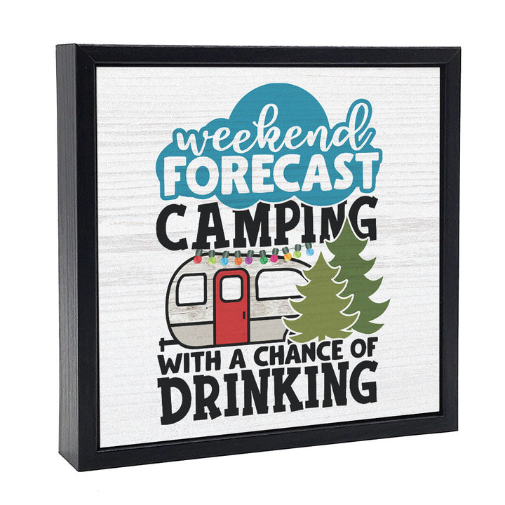 Weekend Forecast - Camping | Wood Sign