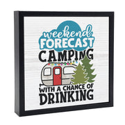 Weekend Forecast - Camping | 'Chunky' Wood Sign