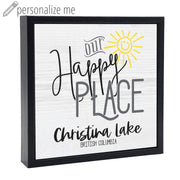 Our Happy Place (Custom) | Wood Sign