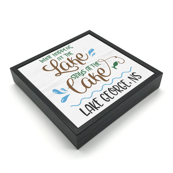 What Happens At The Lake (Custom) | Wood Sign