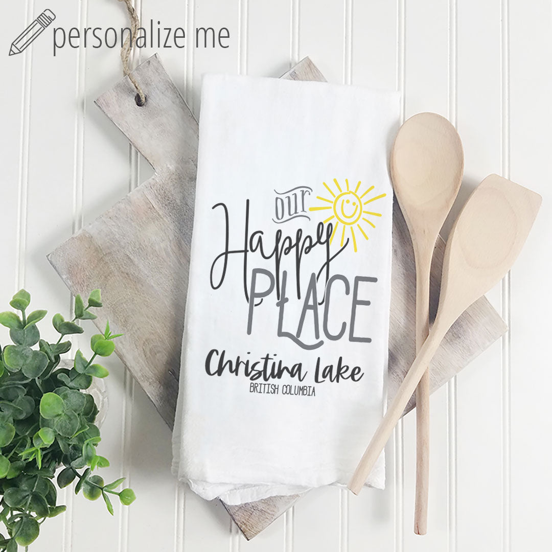 Our Happy Place - Tea Towel