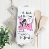 Oh, Look at the Time, It's Wine O'Clock | Towel