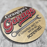 Grandpa's Garage | Wood Sign