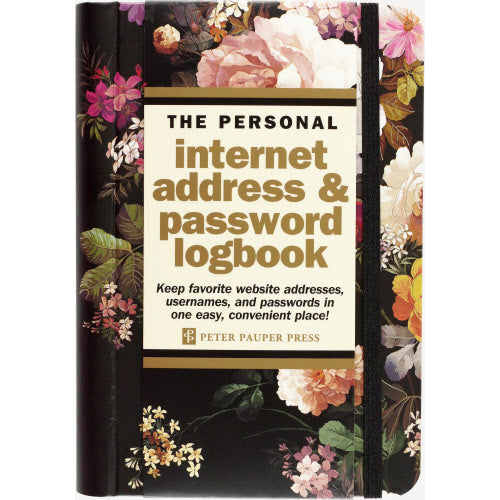Internet Log Book - Midnight Floral