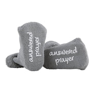 Baby Sock - Answered Prayers - Gray