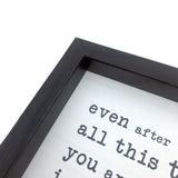 Black Frame - White Sign