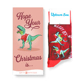 Merry Rex-Mas Card | Socks