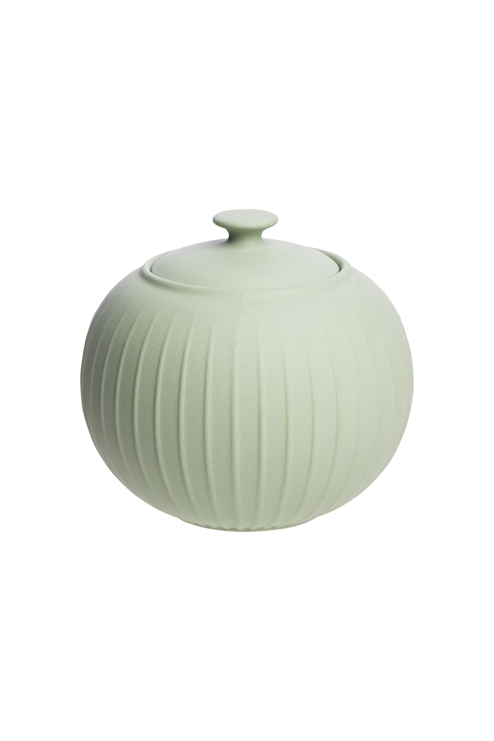 Porcelain Sugar Bowl  - Vintage Green
