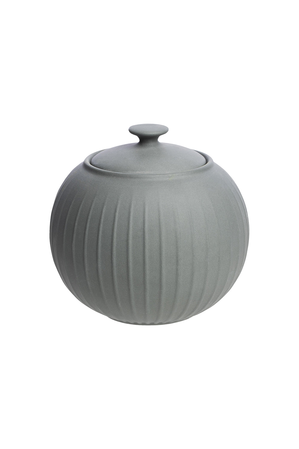 Porcelain Sugar Bowl  - Vintage Grey