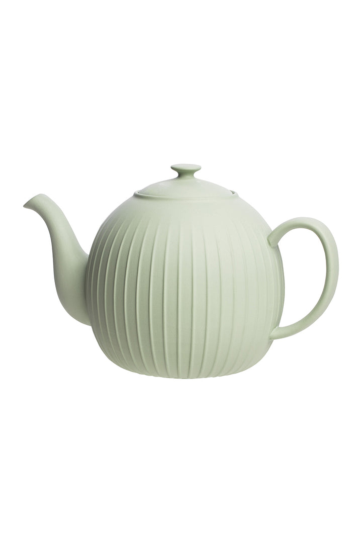 Porcelain Vintage Green Teapot