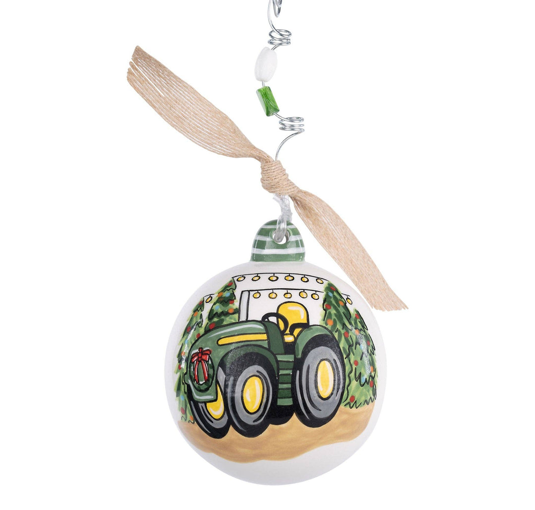 Green Tractor Ornament
